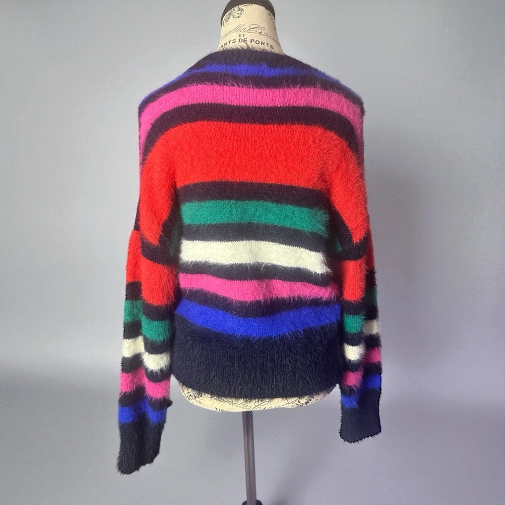 a new day Multicolor Crew Neck Eyelash Striped Sweater - Picture 6 of 6